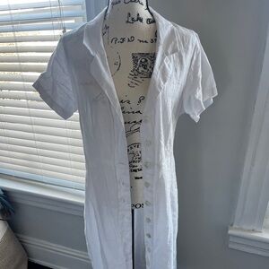 Quince white linen dress